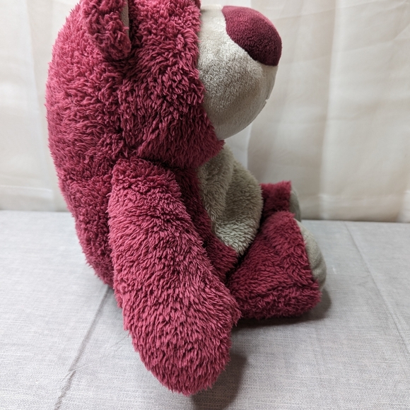 Lotso Huggin Bear Toy Story 3 Disney Parks  Strawberry Scented Medium Plush 14" - Picture 4 of 13